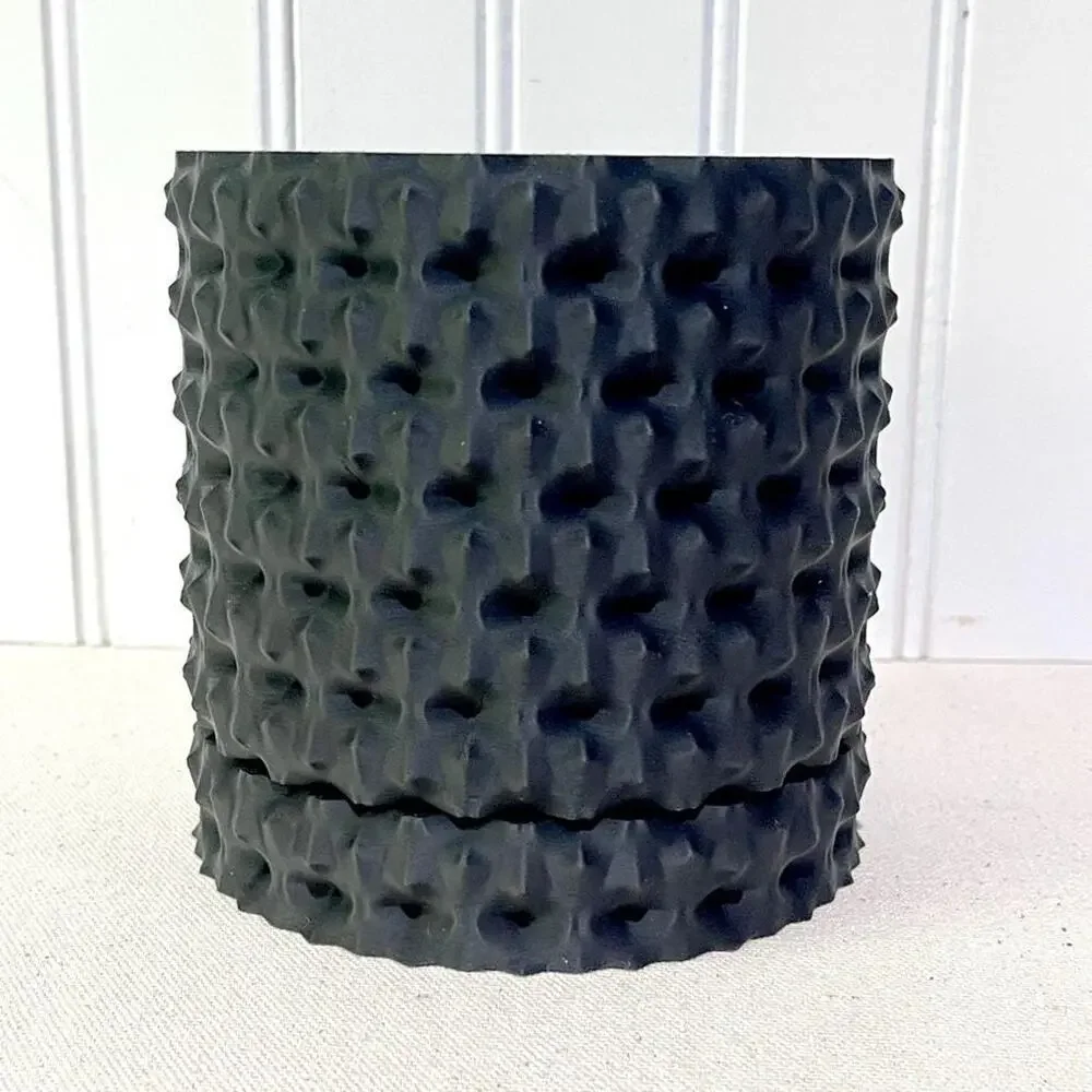 Modern Geometric Planter Pot, Rugged Planter Pot, Small Indoor Flower Pot